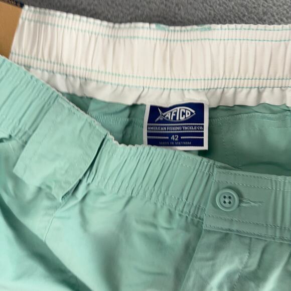 NWT AFTCO Original Fishing Cargo Shorts Men's Nylon 7-Pocket Size 42 New - Picture 4 of 11